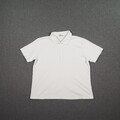 DONNELL Damen Polo Gr. 48 weiß Oberteil Kurzarm Poloshirt Polokragen 100% Baumwo
