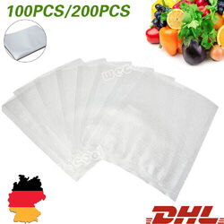 100/200 Stk. Vakuumbeutel 20 x 30 cm Vakuumfolie goffriert für alle Vakuumierer