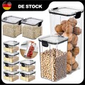 10X Set Vorratsdosen mit Deckel Vorratsglas Vorratsgläser Aufbewahrungsbox DHL