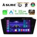 2+32GB Android 14 Autoradio Navi Carplay Mit DAB+ Kam Für VW Passat B8 2015-2020