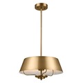 Deckenlampe Deckenleuchte verstellbar Metall H: max. 114 cm Ø 41 cm in Messing