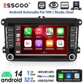 Carplay Android 14 Autoradio GPS Navi RDS Für VW GOLF 5 6 Passat Polo Caddy EOS