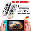 Joy Con Controller mit LED inkl 2er Set für Nintendo Switch Wireless Gamepad