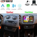 2+64G Android 15 Autoradio Carplay GPS Navi Für SEAT IBIZA 6J 2012-2015 + Kamera