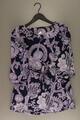 ✨ Zero Regular Bluse für Damen Gr. 38, M mit Paisleymuster 3/4 Ärmel lila ✨