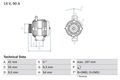 Bosch 0 986 048 771 Drehstromgenerator für ALFA ROMEO  passend für FIAT LANCIA