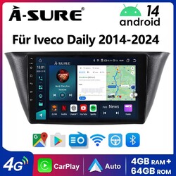 Für Iveco Daily 2014-2024 Carplay Autoradio Android 14 GPS NAVI SWC 4+64G 8 Core