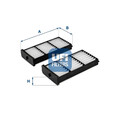 Innenraumfilter Partikelfilter 53.274.00 UFI für MITSUBISHI PAJERO III