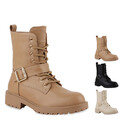 Damen Leicht Gefütterte Schnürstiefeletten Profil-Sohle Schuhe 839634 New Look