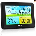 Wetterstation Funk mit Außensensor, Innen und Außen Temperatur/Luftfeuchte, F