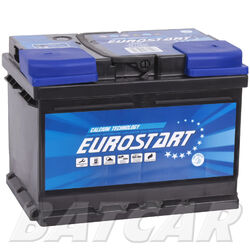 Autobatterie EUROSTART 12V 55Ah Starterbatterie Premium Batterie WoW Angebot