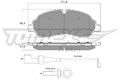 TOMEX Brakes Bremsbelagsatz, Scheibenbremse TX 18-04 für FORD
