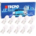 100x TECPO GLASSOCKEL W5W STANDLICHT 12V 5W KENNZEICHENLICHT T10 GLASSOCKELLAMPE