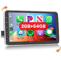 1DIN 10.1 Zoll 64GB Android 13 Autoradio Apple Carplay GPS NAVI WIFI BT HIFI DSP