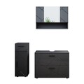 Badmöbel-Set Vicco Irma 3 Teile, mit Schubladenschrank und Midischrank
