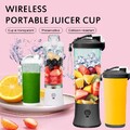 Tragbar Smoothie Maker Mixer USB Elektrischer Entsafter Blender 600ml Standmixer