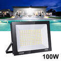 100W LED Fluter Flutlicht Strahler Scheinwerfer Außen Baustrahler Lampe Kaltweiß