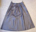 Blauer Lederrock, echtes Leder - Gr. 38 M (BW: 75 cm) - NORMA
