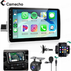 10 Zoll 1 DIN Android14 Autoradio GPS Navi 4G AM DSP Drehbarer Bildschirm Kamera