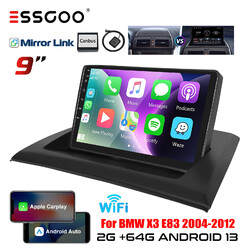 Carplay 2+64G Android 13 Autoradio GPS SAT NAV RDS FM Für BMW X3 E83 2004-2012