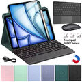 Schutzhülle mit QWERTZ Tastatur für iPad 10th 9th 8th 7th Gen Pro 11 Air 6/5/4/3