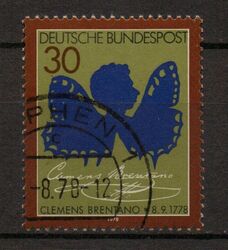 BRD Nr. 978 Brentano  Rundstempel