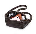 Herren Leder Bauchtasche Hüfttasche Brusttasche Handytasche 4 Kreditkartenfach