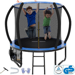 Gunji Gartentrampolin Trampolin Mit Sicherheitsnetz Set Kindertrampolin Draußen7.5FT-14FT-30 Tage Rückgabe,Mit Schuhorganisator