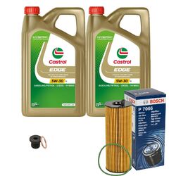 BOSCH Ölfilter 10 L Castrol EDGE FST 5W-30 LL für Audi A6 Allroad 3.0