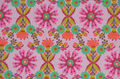 Alpenfleece Stoff rosa mit Blumen Ornamente 50 x 155 cm Kuschelsweat 