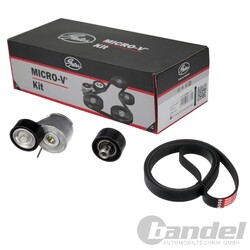 GATES Micro-V Kit KEILRIPPENRIEMEN-SATZ passend für CITROËN BERLINGO C5 NEMO
