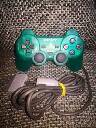 Original Sony Playstation 1 / 2  Analog Controller Grün Transparent