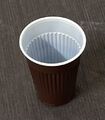 Automaten Plastik Becher Thermo Kaffee Tee 180 ml 0,18 ml Braun / Weiß