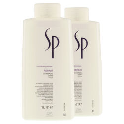 WELLA SP REPAIR Shampoo regenerierendes Shampoo strapaziertes Haar 2x 1000 ml