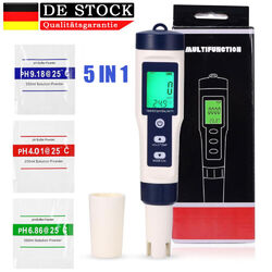 Digitales Messgerät,Wassertester Mit Hintergrundbeleuchtung,PH/TDS/EC/Salzgehalt