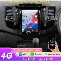 9.7'' Autoradio Android 13 GPS Navi 8Kern für Toyota Fortuner Vigo Hilux 2005-14