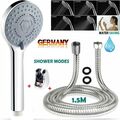 Handbrause Duschkopf Duschbrause Brausekopf 5 Strahlarten mit 1,5M-Schlauch NEU
