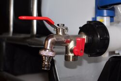 IBC Adapter 1/2" Auslaufhahn Regenwassertank Adapter-1000l Wassertank AnschlussZubehör für Regenwasser Tank und IBC Container # 76