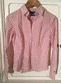 TOMMY HILFIGER Stretch Bluse Gr 4  XXS 32 Rot Weiß Streifen Oberteil Shirt Damen