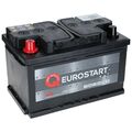 Autobatterie 12V 74Ah 680A/EN +Links Eurostart Batterie ersetzt 70 72 75 80