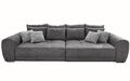 Big Sofa XXL 306 cm Federkern Lounge Couch mit Bezug aus Mikrofaserstoff in Grau