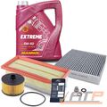 INSPEKTIONSPAKET SET A + ÖL FÜR RENAULT CLIO 4 CAPTUR DACIA DUSTER LOGAN SANDERO