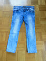 Modische, blaue BLIND DATE 5 Pocket Jeans, W34, Länge verkürzt