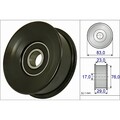 INA 532 0730 10 Umlenkrolle Führungsrolle Keilrippenriemen für LAND ROVER