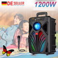 2000W Tragbarer Bluetooth5.0 Lautsprecher Stereo Subwoofer Musikbox Radio SD USB