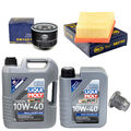 Motoröl Filter Set 10W-40 6 Liter + Ölablassschraube für Renault Megane II 2.0 