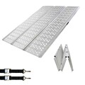 Auffahrrampe Verladerampe Alu 175 cm 1020kg 2-fach klappbar Breitrampe Quadrampe