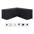 Lounge set L Sofa Schutzhülle L förmig Regenschutz Möbel Abdeckung Abdeckhaube