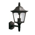 Rustikale Wandleuchte FRANKIE Schwarz Aluminium IP44 Außenlampe Laterne Hof Haus