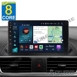9'' 8 Core 4G+64G Android 14 Autoradio CarPlay GPS NAVI BT Für Mazda 3 2014-2018